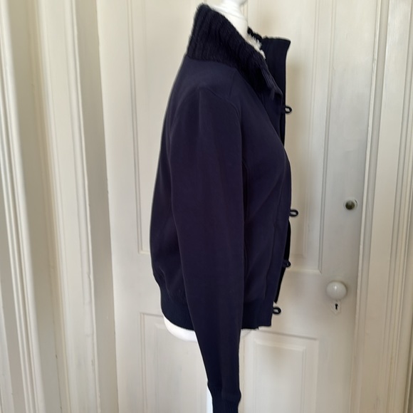 So, darling cotton blend jacket with faux fur lining, buttons and zips, size med - Picture 6 of 9